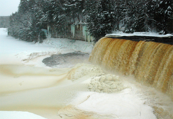 Upper Tahquamenon Falls in the Winter